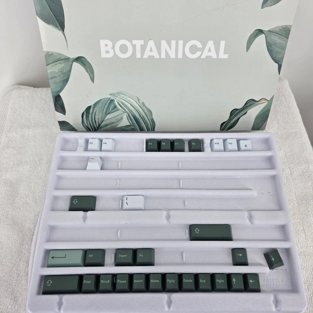 KBDfans Custom Mechanical Keyboard Bundle GMK Botanical Mizu 8008 Keycaps